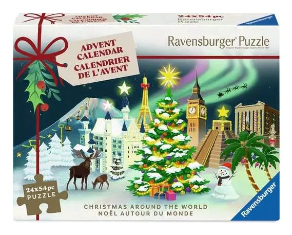 Adventný kalendár Ravensburger 24x54 dielikov